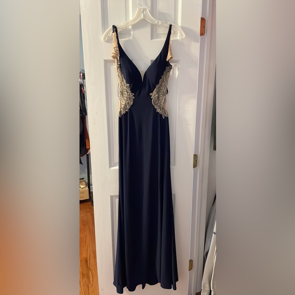 A really pretty long dress for a party or special like a school dance or prom
